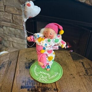Vintage Clown For the Annalee Doll Society-1990